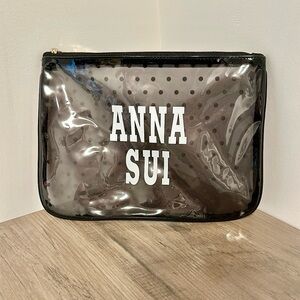 Anna Sui Black Transparent Pouch
